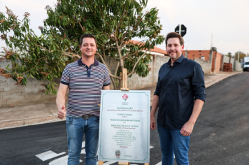 Foto - Inauguração de Pavimentação das Ruas Olinda e Palmiro Bertola - 21/08/2025