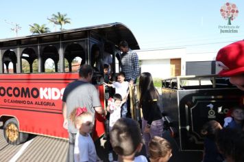 Foto - PASSEIO DE TREM COM ALUNOS DA ESCOLA MUNICIPAL