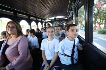 Foto - PASSEIO DE TREM COM ALUNOS DA ESCOLA MUNICIPAL