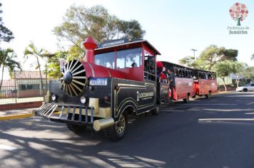 Foto - PASSEIO DE TREM COM ALUNOS DA ESCOLA MUNICIPAL