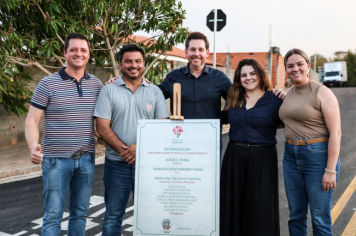Foto - Inauguração de Pavimentação das Ruas Olinda e Palmiro Bertola - 21/08/2025