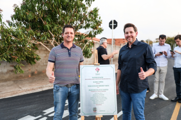 Foto - Inauguração de Pavimentação das Ruas Olinda e Palmiro Bertola - 21/08/2025