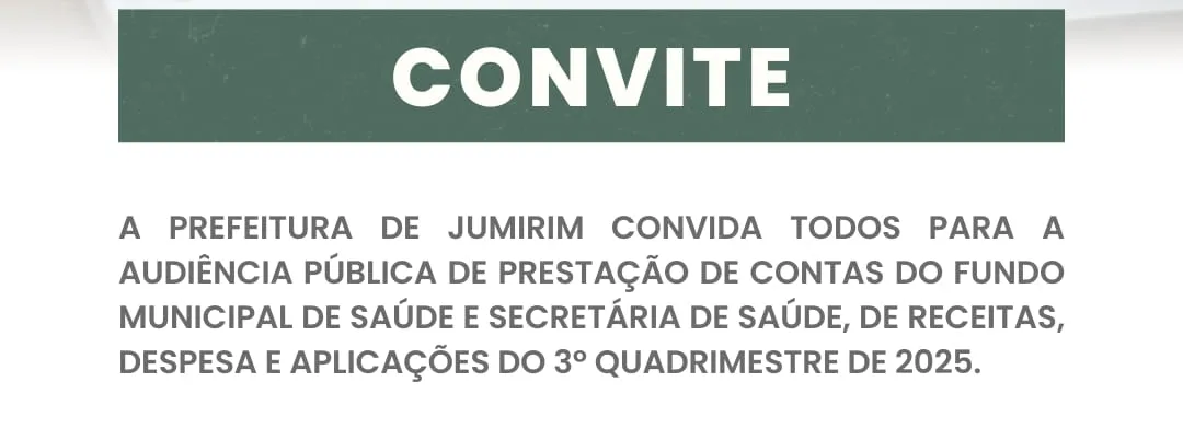 Convite - Audiência Pública