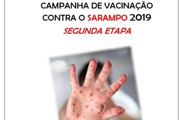 Campanha de vacinação contra o Sarampo