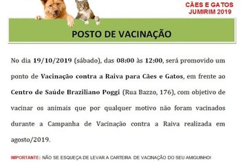 Vacinação contra a Raiva