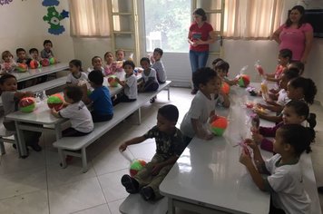 Trabalho solidário leva alegria às crianças das EMEBs Mariana e Laerte em Jumirim