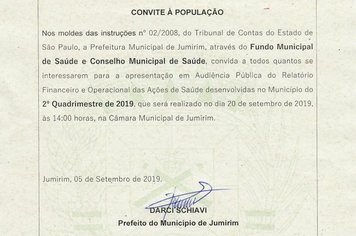 Convite à População