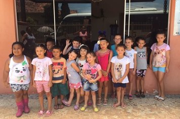Crianças do CRAS de Jumirim passam uma tarde de alegria em Buffet Infantil 