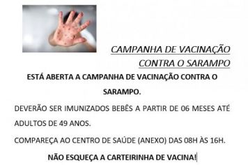 Campanha de Vacinação contra o Sarampo