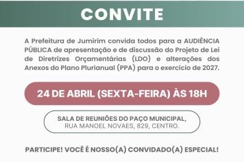 Convite - Audiência Pública