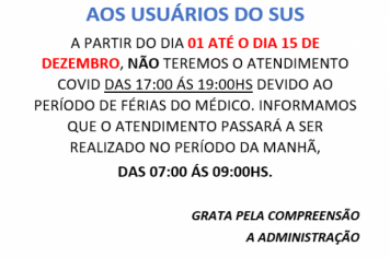 Atendimento COVID - 19