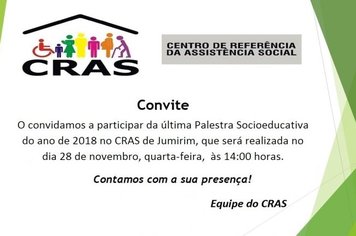 Palestra Socioeducativa no Cras