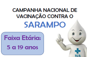 Campanha de Vacinação contra o SARAMPO