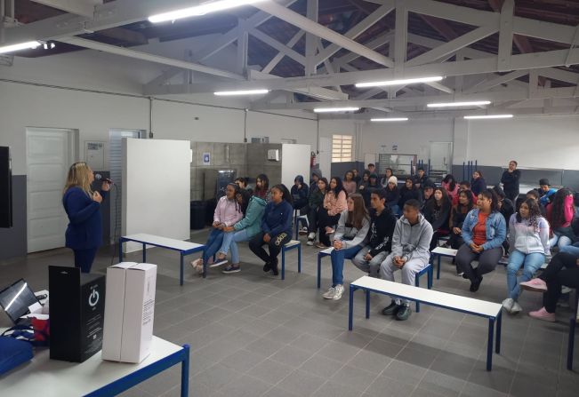 SECRETARIA DA SAÚDE PROMOVE PALESTRA NA ESCOLA ESTADUAL PROFESSOR JEFFERSON SOARES DE SOUZA