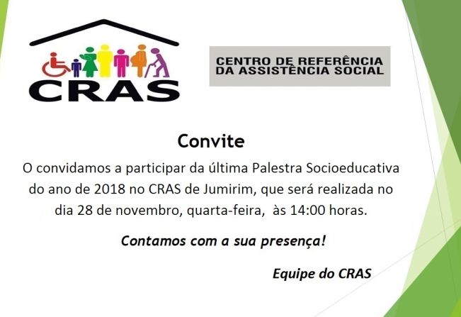 Palestra Socioeducativa no Cras