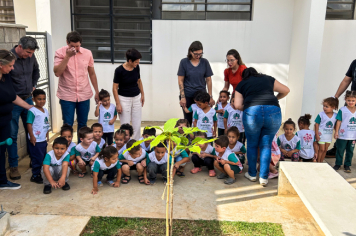 Foto - Plantio de IPÊs na EMEI “Professora Denise Ap. Puttinati Casari”